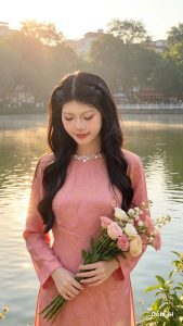 áo dài hiện đại sang chảnh