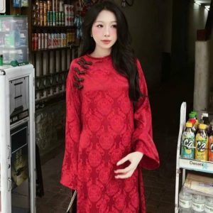 áo dài gấm