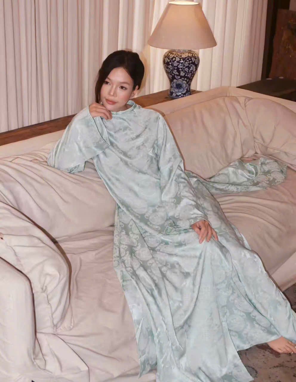 bo-ao-dai-gam-tho-co-don-bong-cao-cap